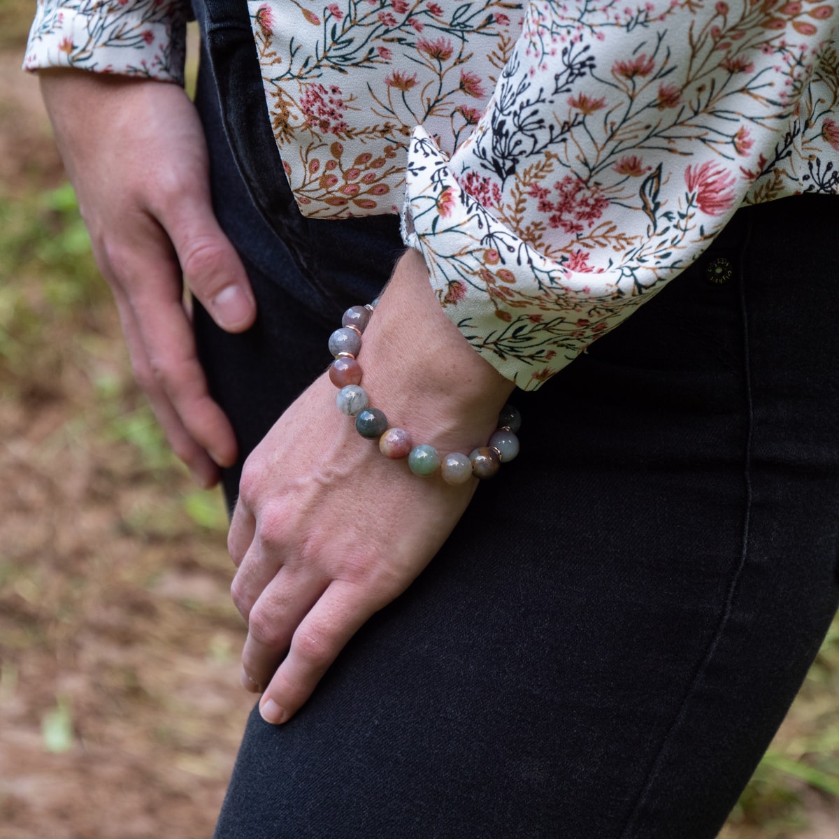 Bracelet Kamelia en pierres naturelles d’Agate Indienne - SLOYA